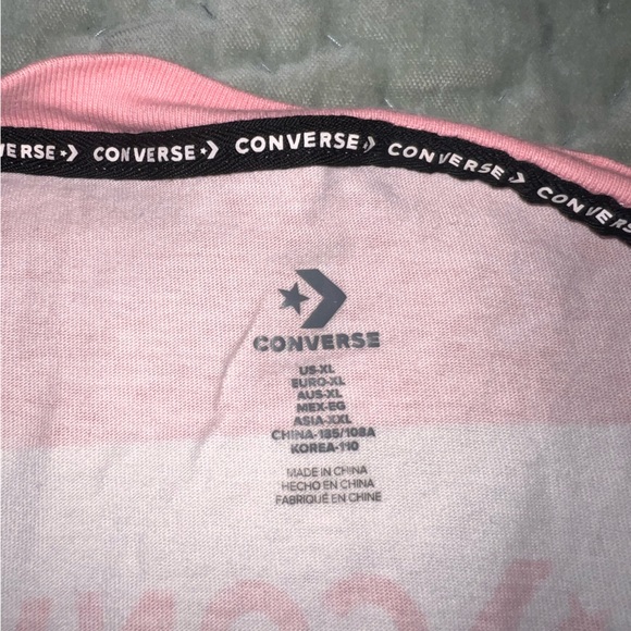 Converse Pink Striped Tee - Picture 3 of 3